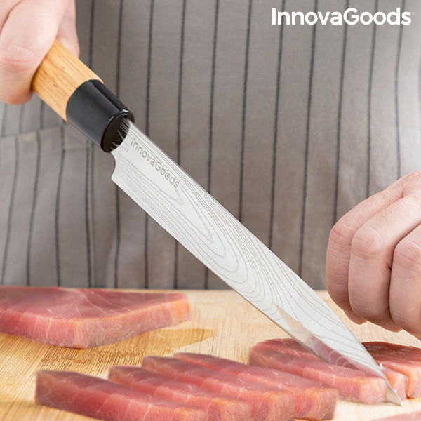 Sett med japanske kniver med profesjonell bæreveske Damas·Q InnovaGoods