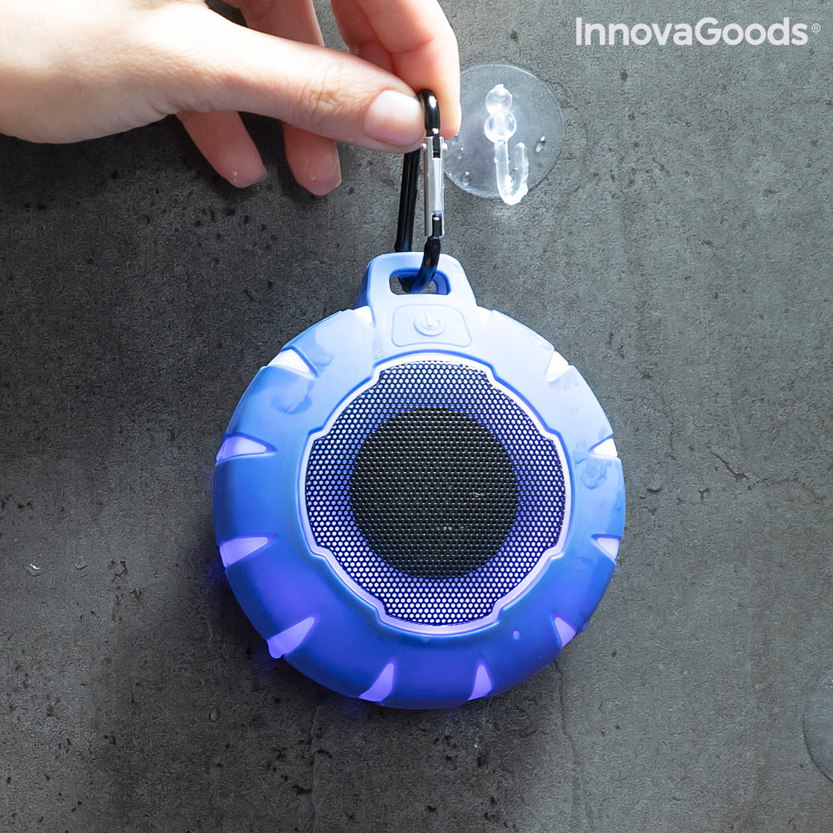 Flytende trådløs høyttaler med LED Floaker InnovaGoods