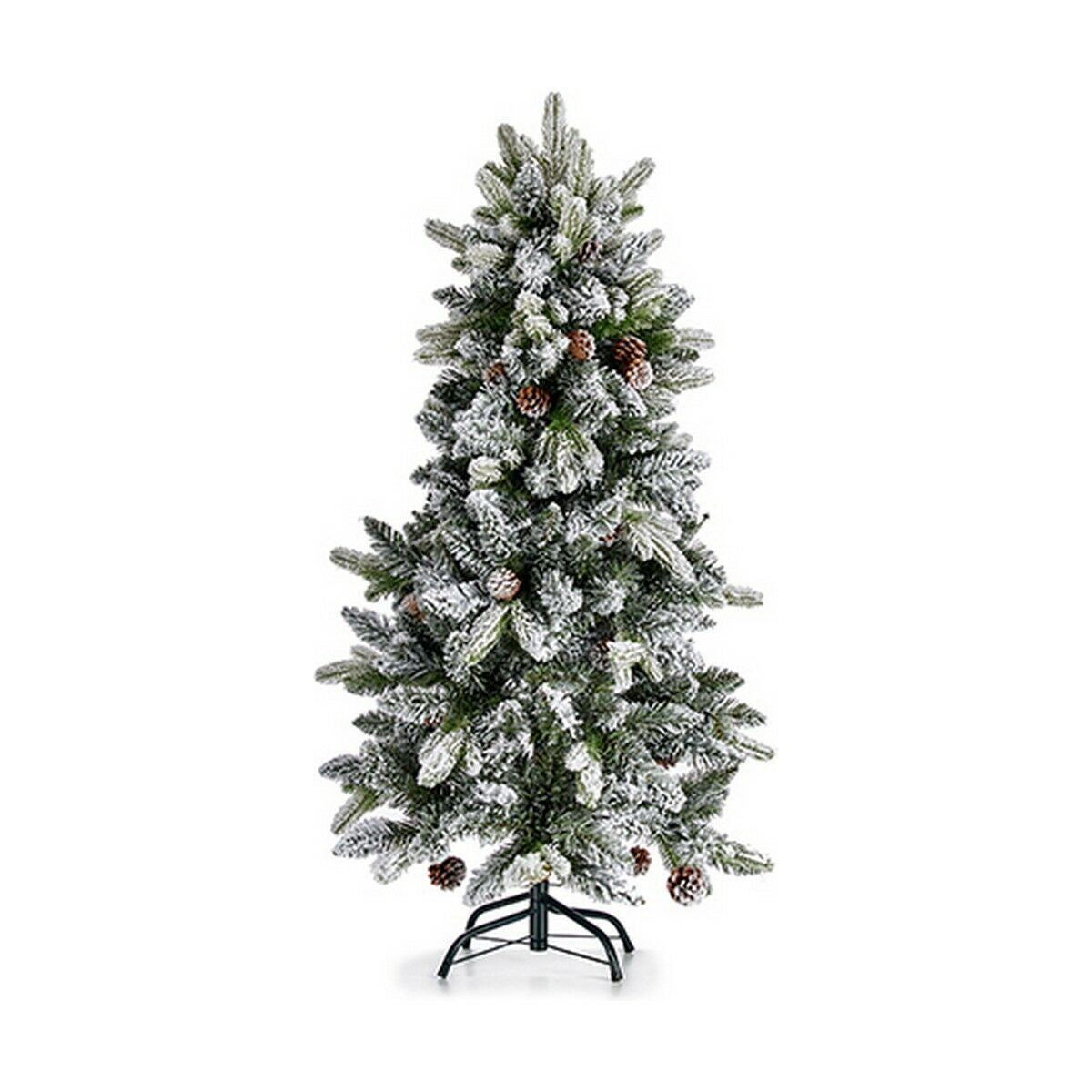 Juletre Metall Brun Hvit Grønn Plast