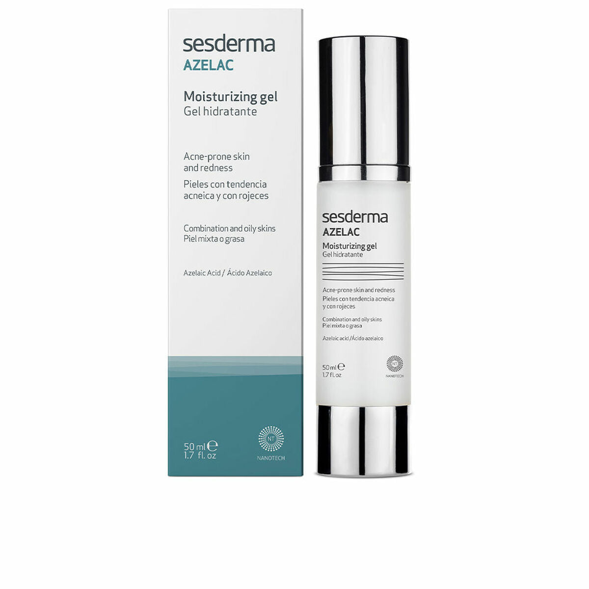 Fuktighetsgivende gel Sesderma Azelac Hud med en tendens til kviser (50 ml)