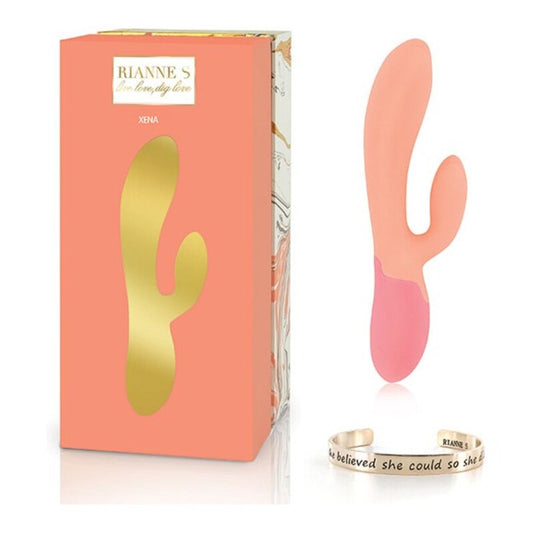 Dobbel Stimulering Vibe Rianne S Essentials Xena Rabbit Oransje Koral