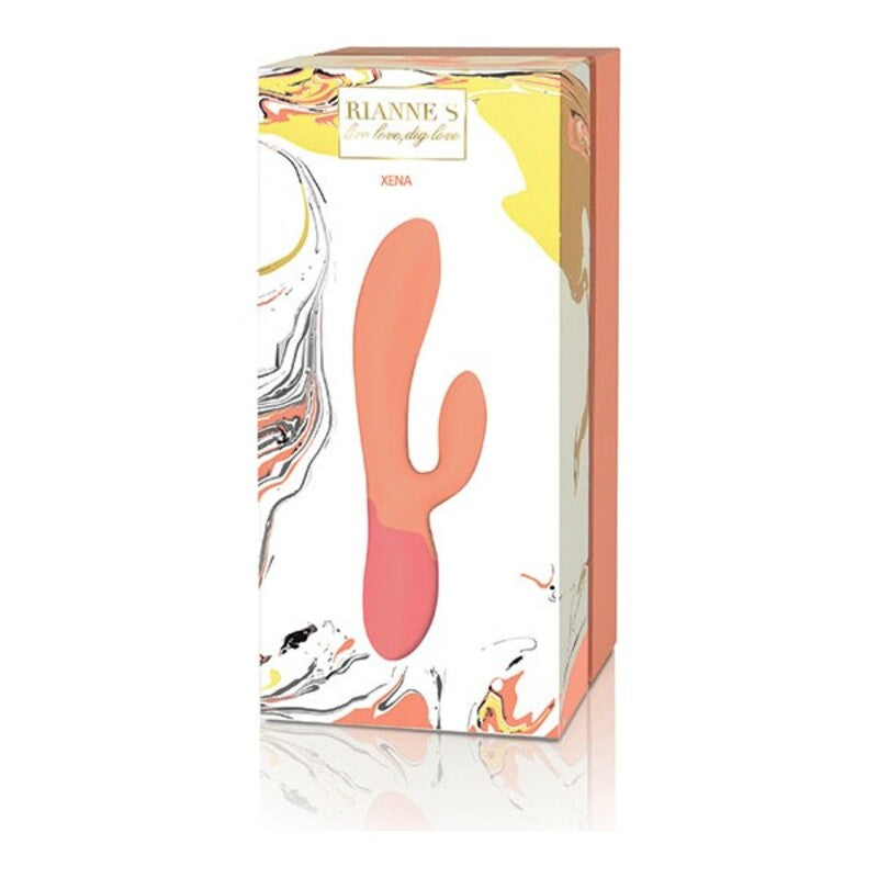 Dobbel Stimulering Vibe Rianne S Essentials Xena Rabbit Oransje Koral