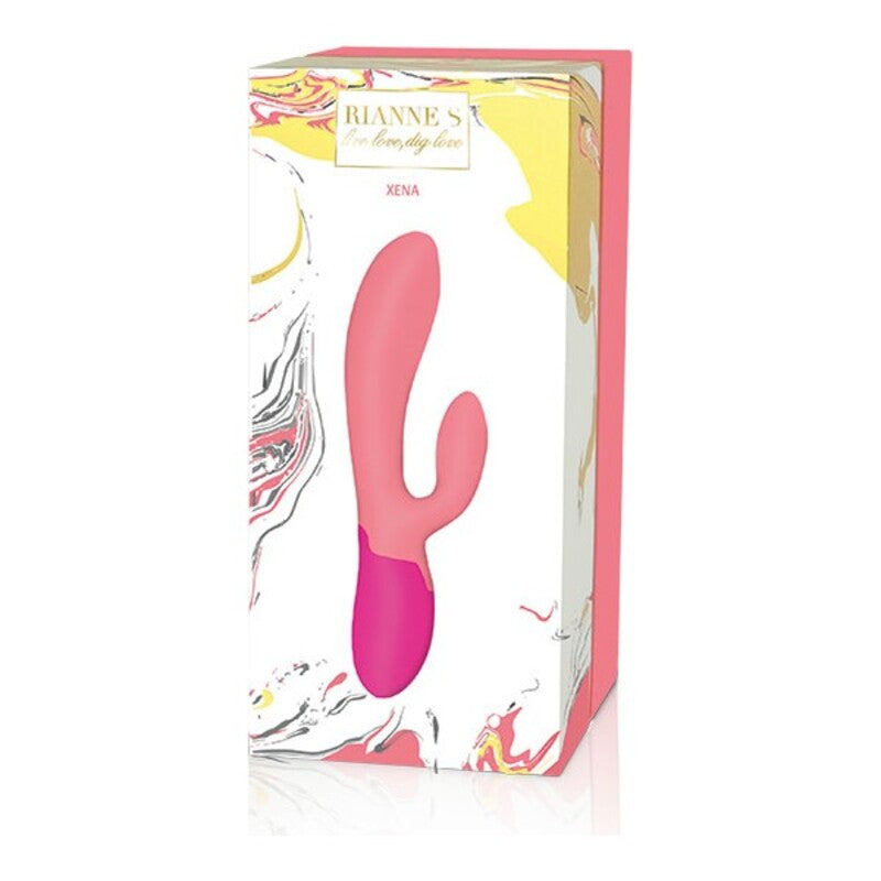 Dobbel Stimulering Vibe Rianne S Essentials Xena Rabbit Koral Rosa
