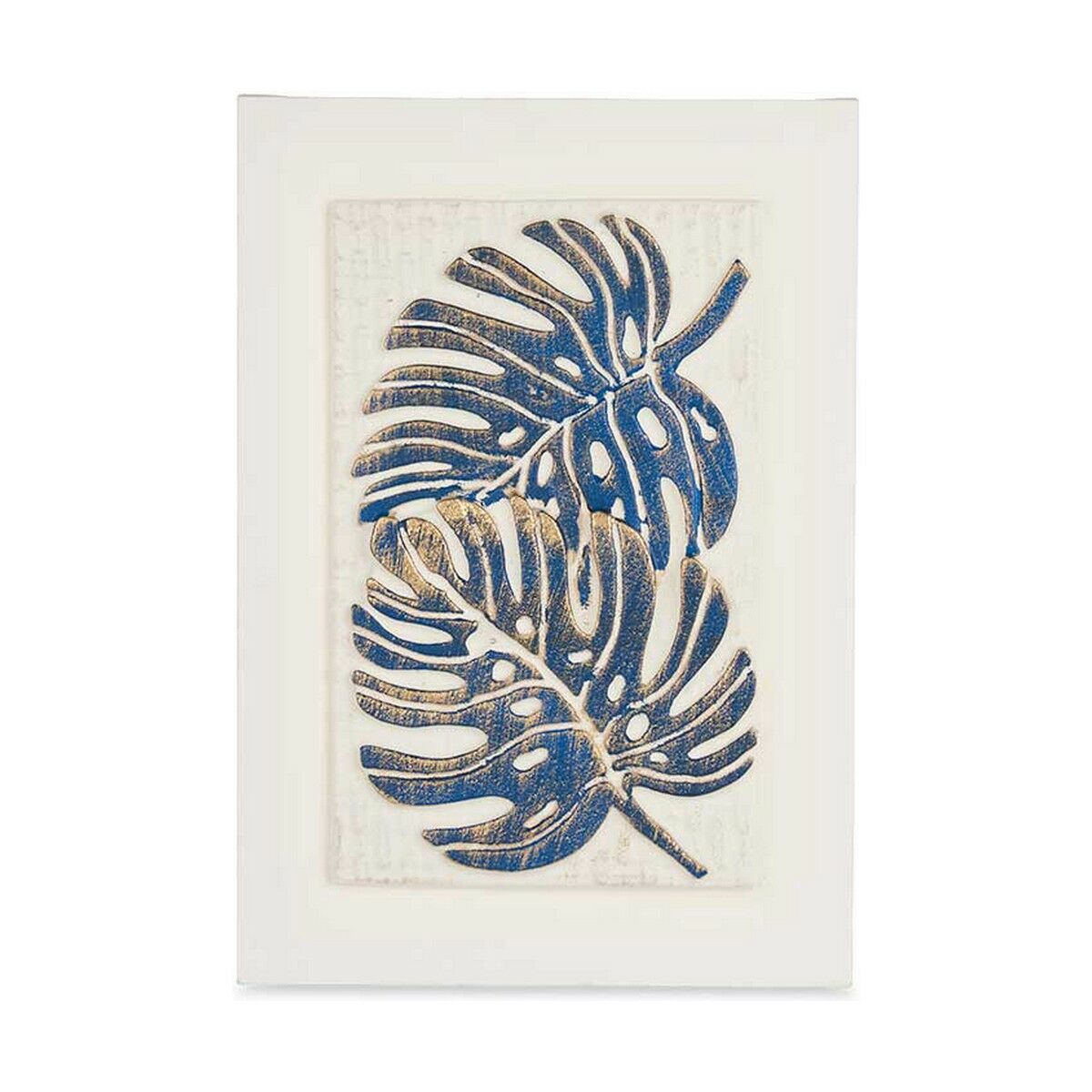 Læret Med lettelse Blad av plante (35 x 50 x 3 cm) (4 enheter)