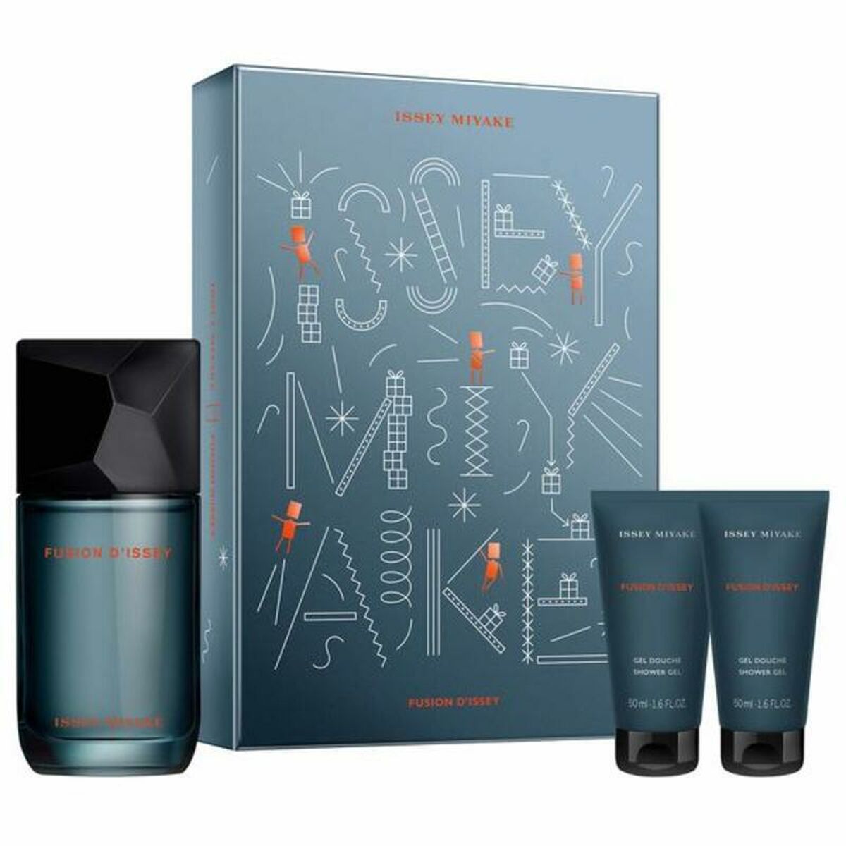 Sett herre parfyme Issey Miyake Fusion d'Issey 3 Deler