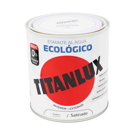 Akrylpolering Titanlux 01t056614 Økologisk 250 ml Hvit Satinfinish