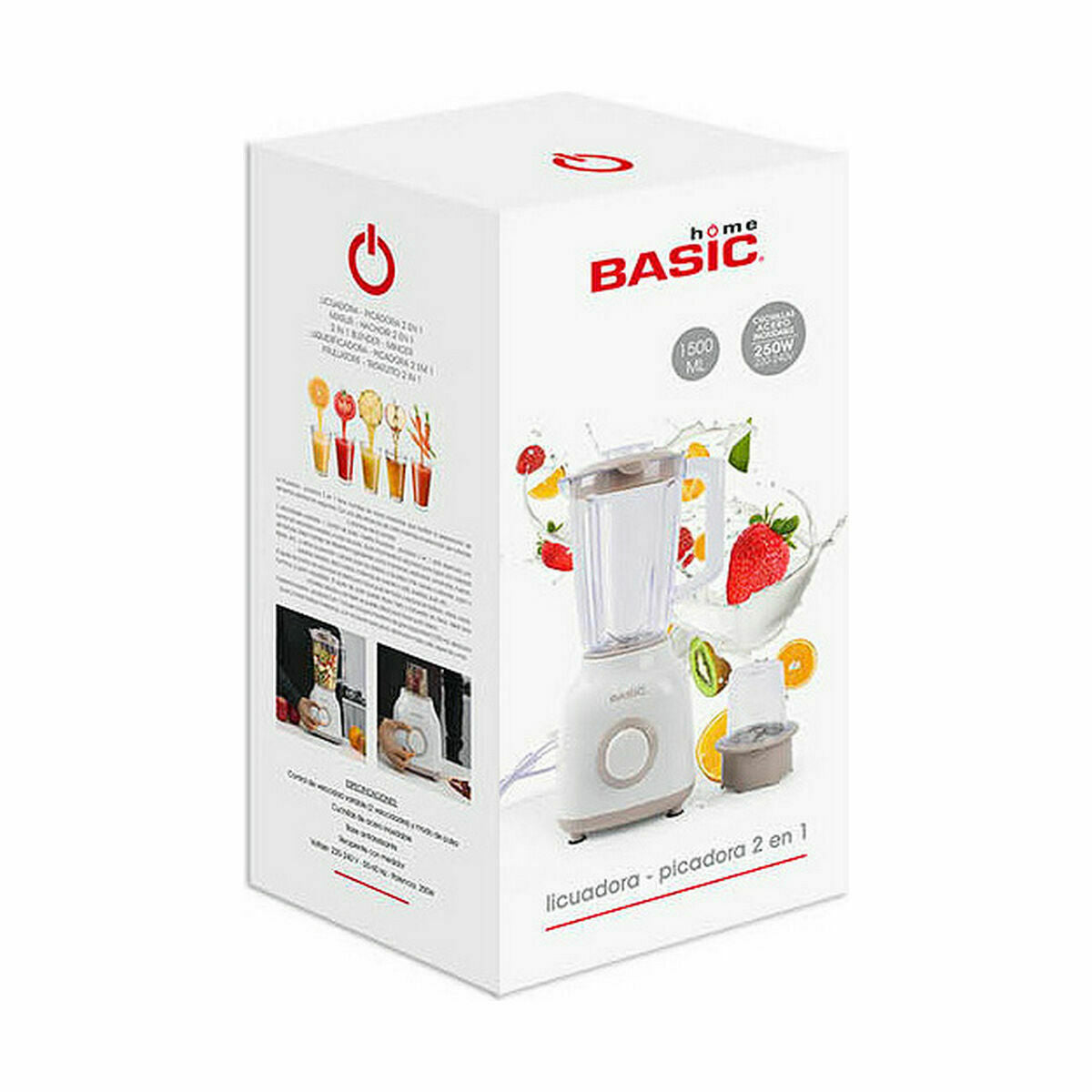 2-i-1 Blender Basic Home 1,5 L 250 W (2 enheter)