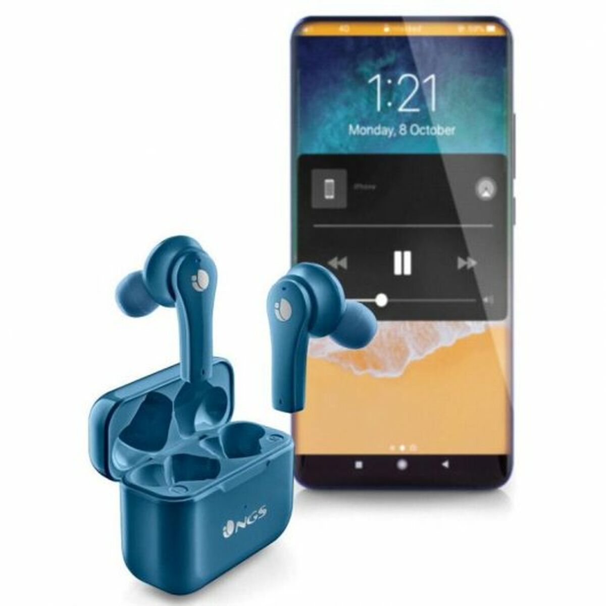 Bluetooth-hodetelefoner NGS ARTICABLOOMAZURE Blå