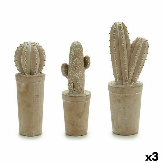 Dekorativ hagefigur Kaktus Stein 13 x 38 x 13 cm (3 enheter)