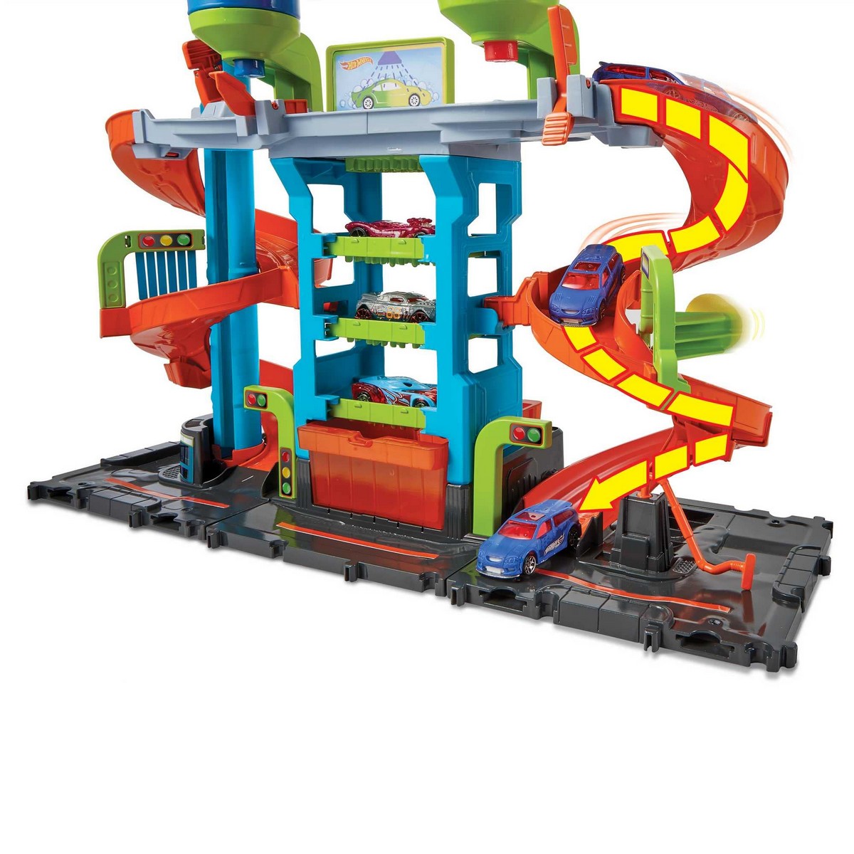 Aktivitetssenter Hot Wheels Mega Tower Carwash 41,55 x 51,77 cm