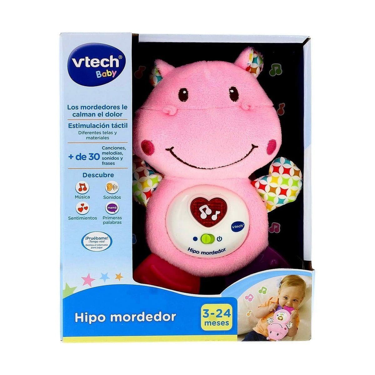 Bitering for babyer Vtech Rosa Flodhest Bamse