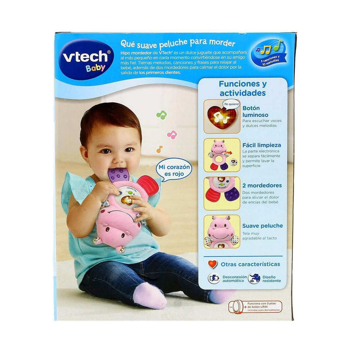 Bitering for babyer Vtech Rosa Flodhest Bamse