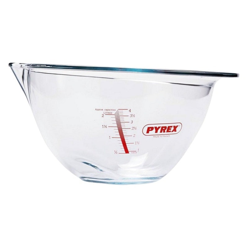Målebolle Pyrex Prep&Store Px Gjennomsiktig Borosilikatglass (23 x 15 x 6,5 cm - 1,1 l)