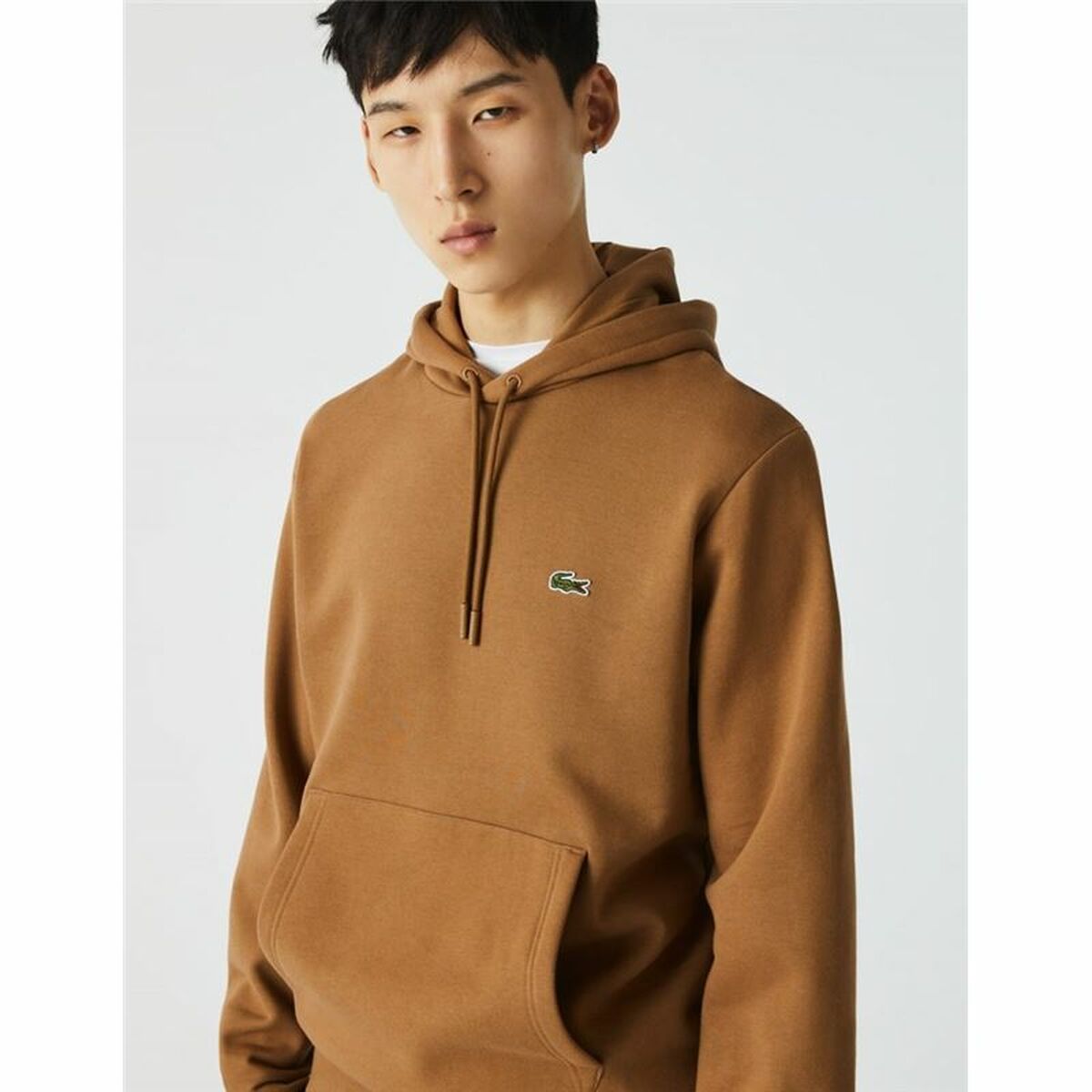 Hettegenser til Menn Lacoste Sweatshirt Gyllen