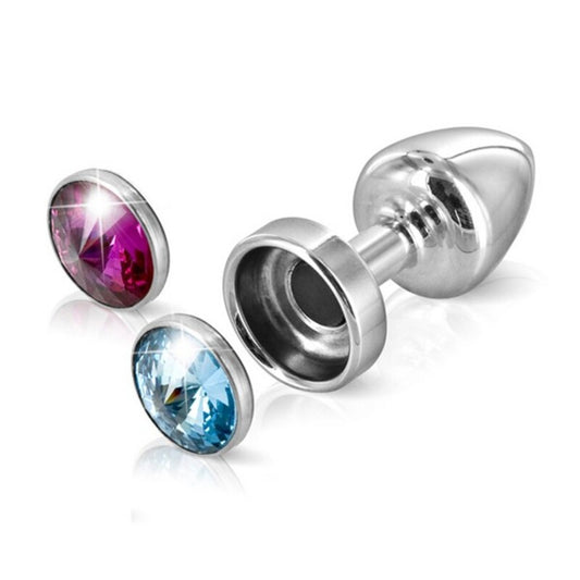 Anni Buttplugg Magnetrosa og Blå 30 mm Diogol 65378