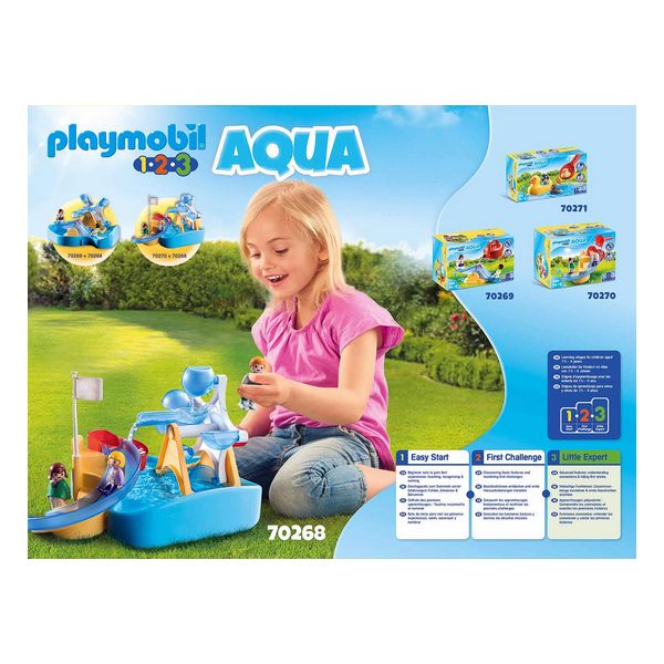 Playset 1,2,3 Aquatic Carrousel Playmobil 70268 (8 pcs)
