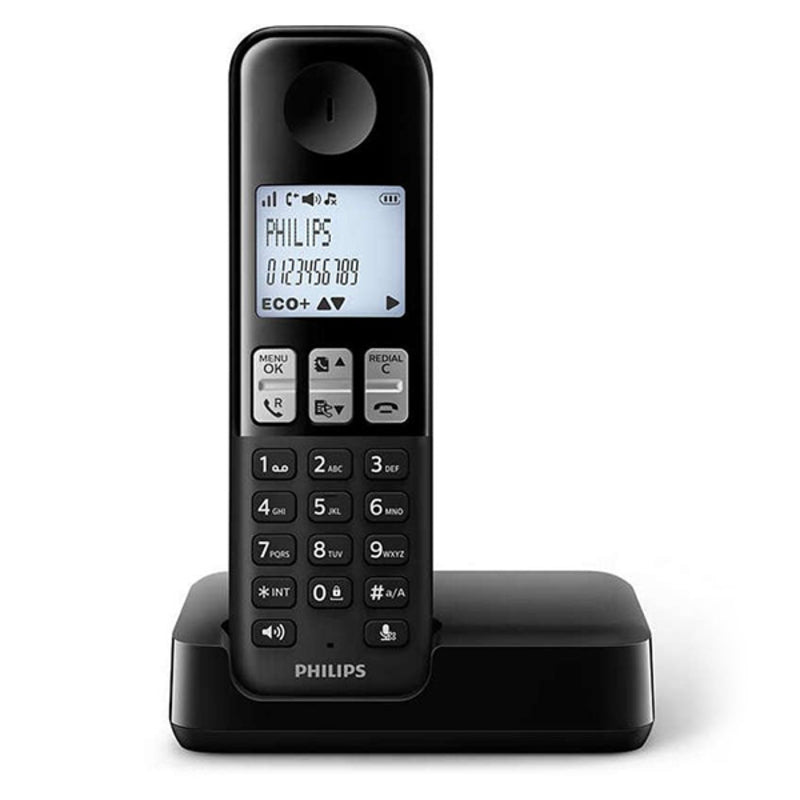 Trådløs Telefon Philips D2501B/34 DECT Svart