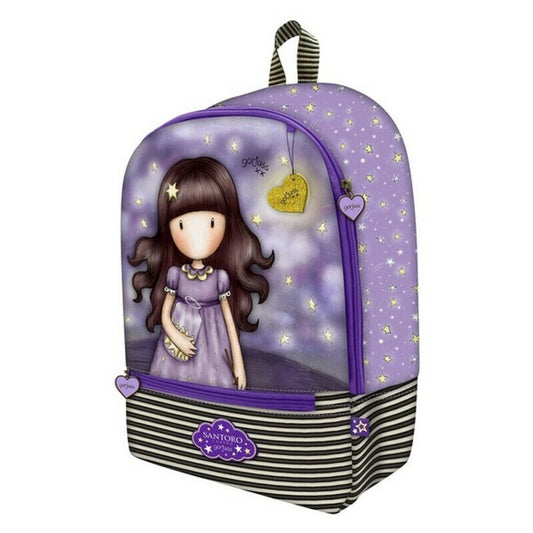 Skolebag Gorjuss Catch a Falling Star Lilla (32 x 45 x 13.5 cm)