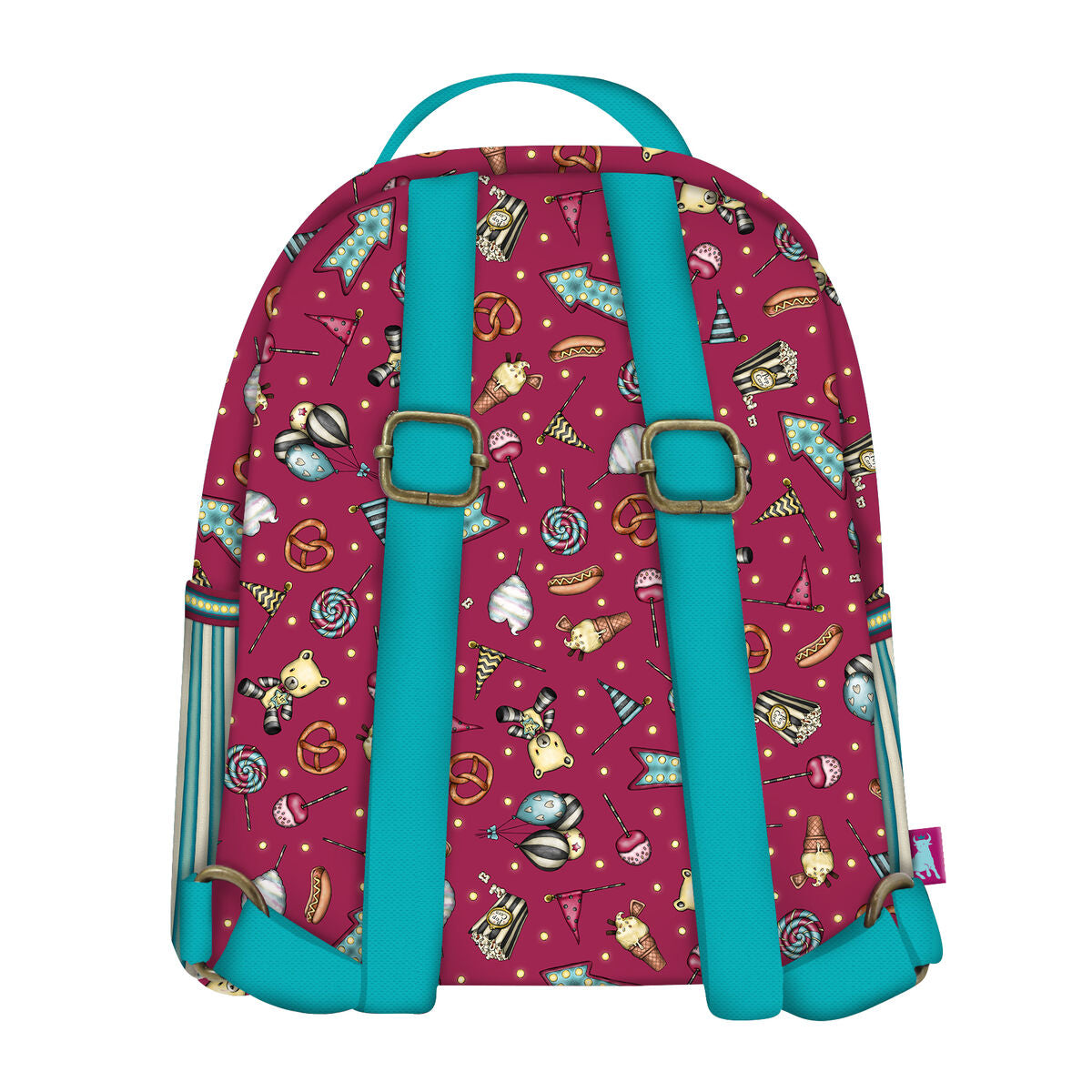 Skolebag Gorjuss Fireworks Mini Rødbrun (20 x 22 x 10 cm)