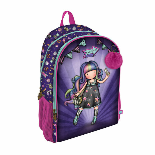 Skolebag Gorjuss Up and away Lilla (31.5 x 40 x 22.5 cm)