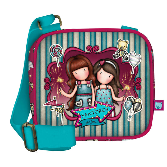 Skulderbag Gorjuss Fireworks Rødbrun (16.5 x 15 x 6.5 cm)