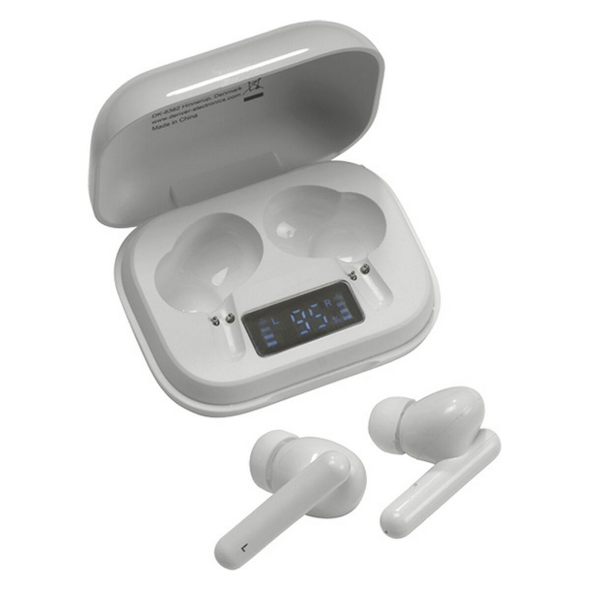 Bluetooth-Hodetelefoner Denver Electronics TWE-38 300 mAh Hvit