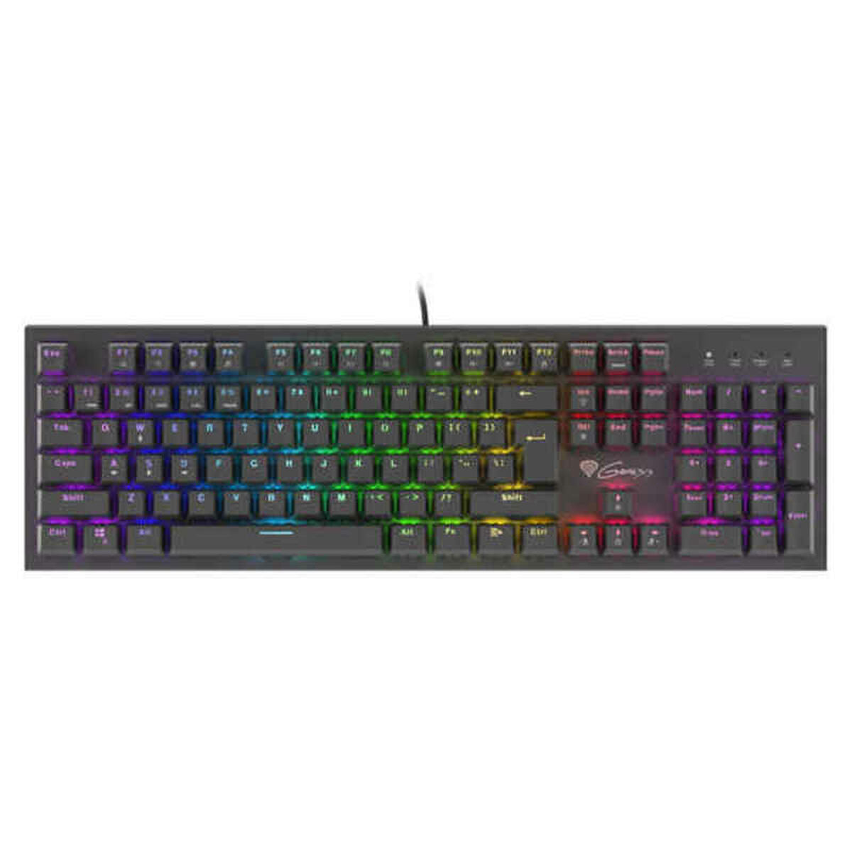 Spilletastatur Genesis THOR 300 RGB Svart
