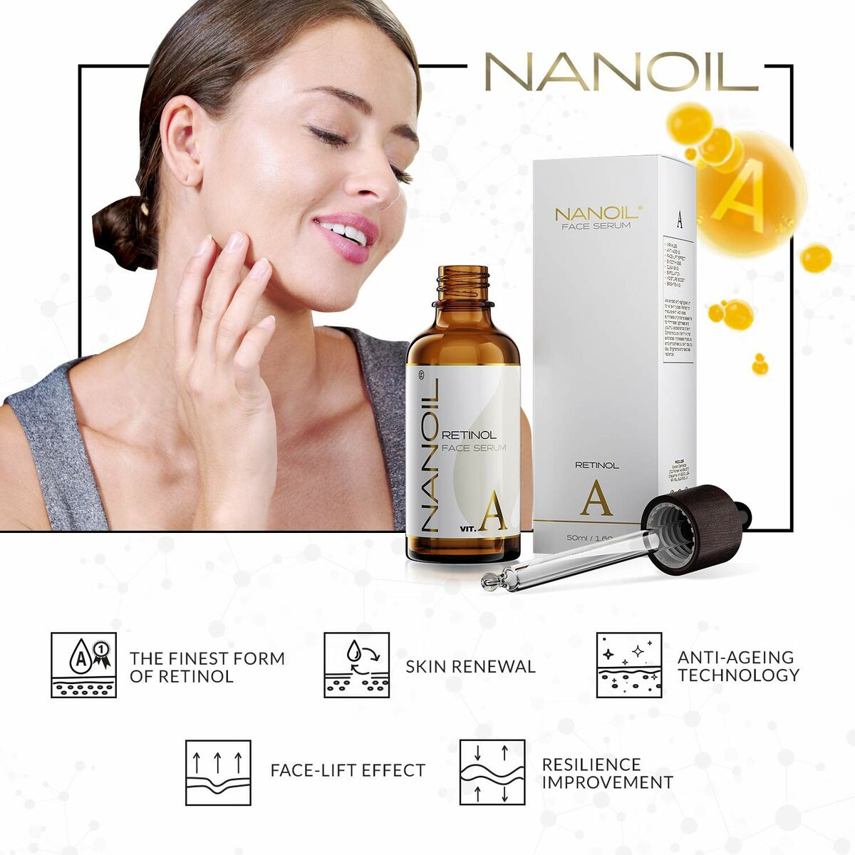 Anti-aldrende Serum Nanoil Retinol (50 ml)