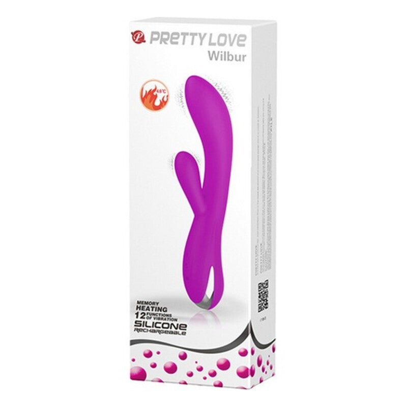 Dobbel Stimulering Vibe Pretty Love Wilbur Rosa (11 cm)