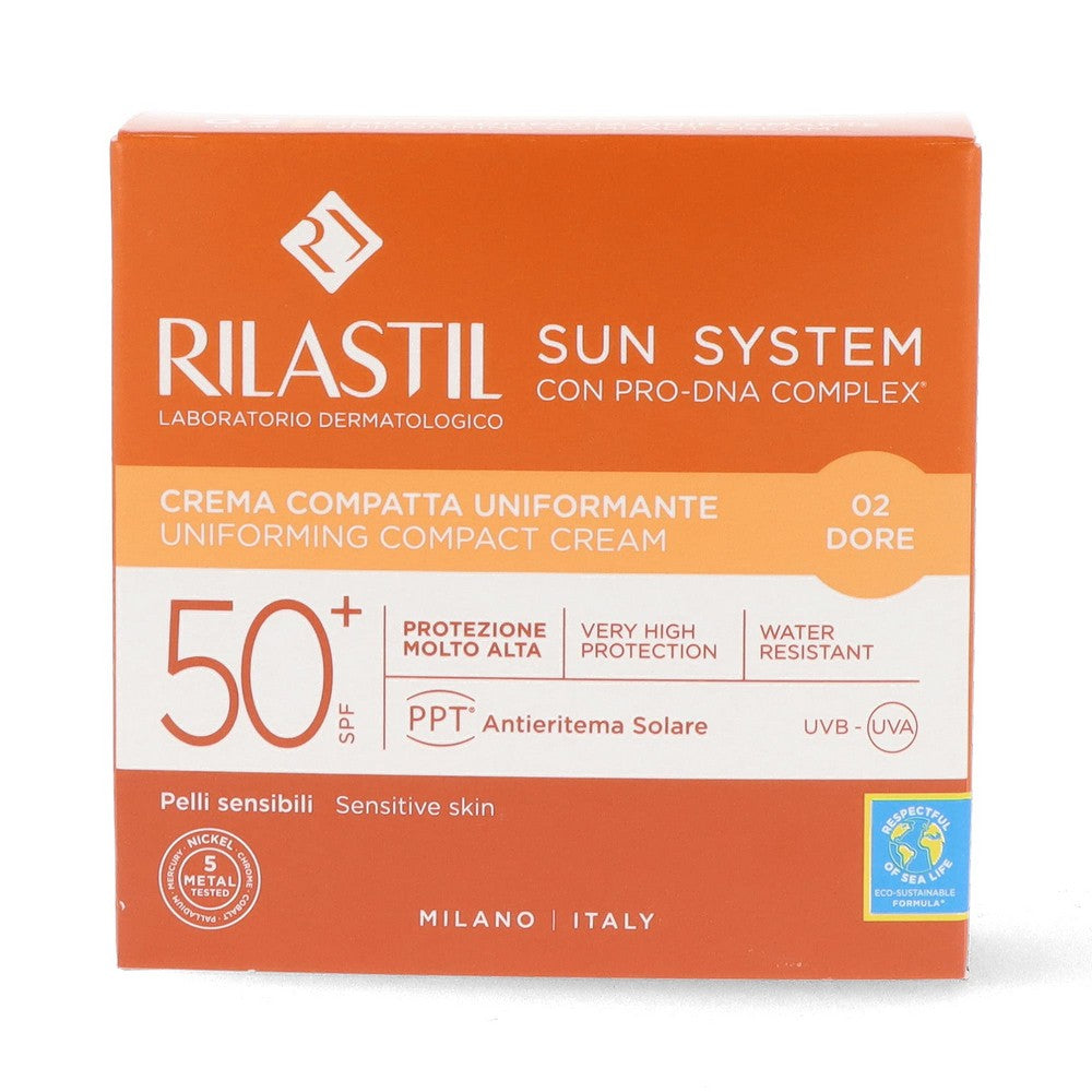 Kompakte bronsepulver Rilastil Sun System Spf 50+ Doré (10 g)