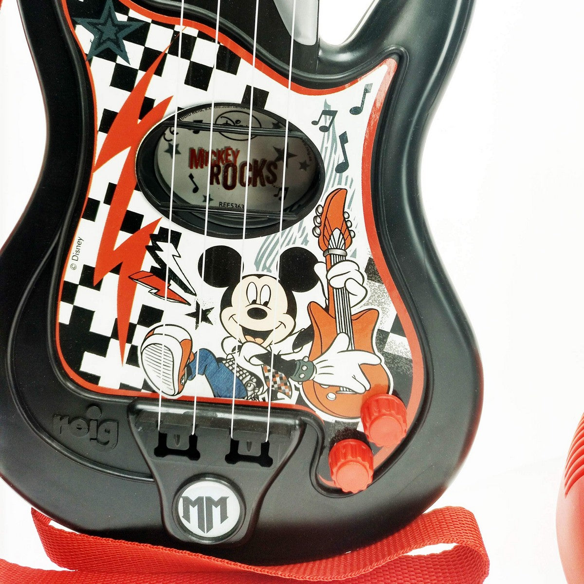 Musikalsk leke Mickey Mouse Mikrofon Babygitar