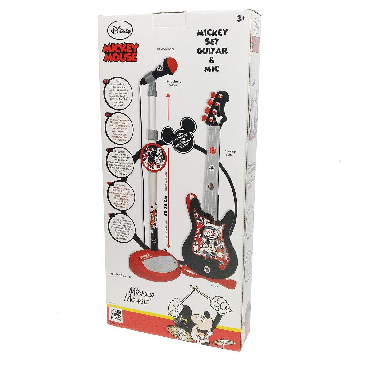 Musikalsk leke Mickey Mouse Mikrofon Babygitar