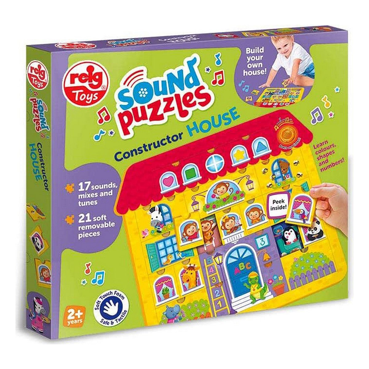 Puslespill Reig Constructor House Musikal 21 Deler (17 x 37 x 41,5 cm)