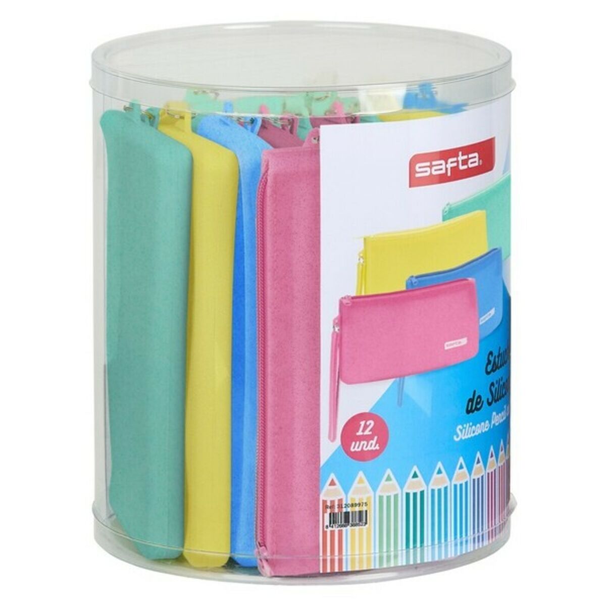 Flerbruksveske Safta Glitter 12 Deler Forskjellige farger