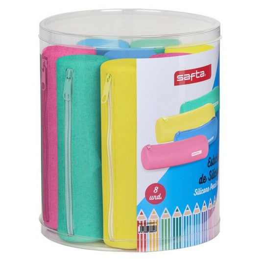 Flerbruksveske Safta Glitter Sirkulær Forskjellige farger (8 Deler)