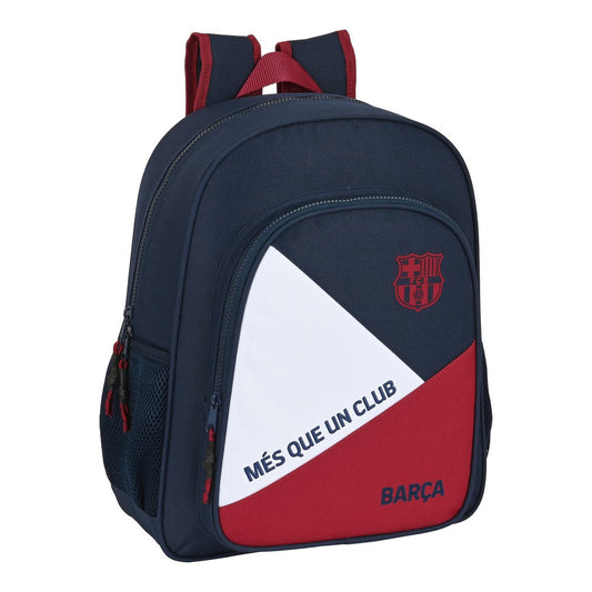 Skolebag F.C. Barcelona Blå Rødbrun (32 x 38 x 12 cm)