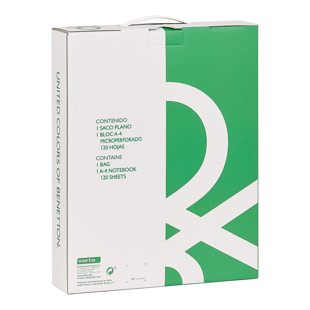 Sett med Skrivesaker Benetton Vichy 2 Deler