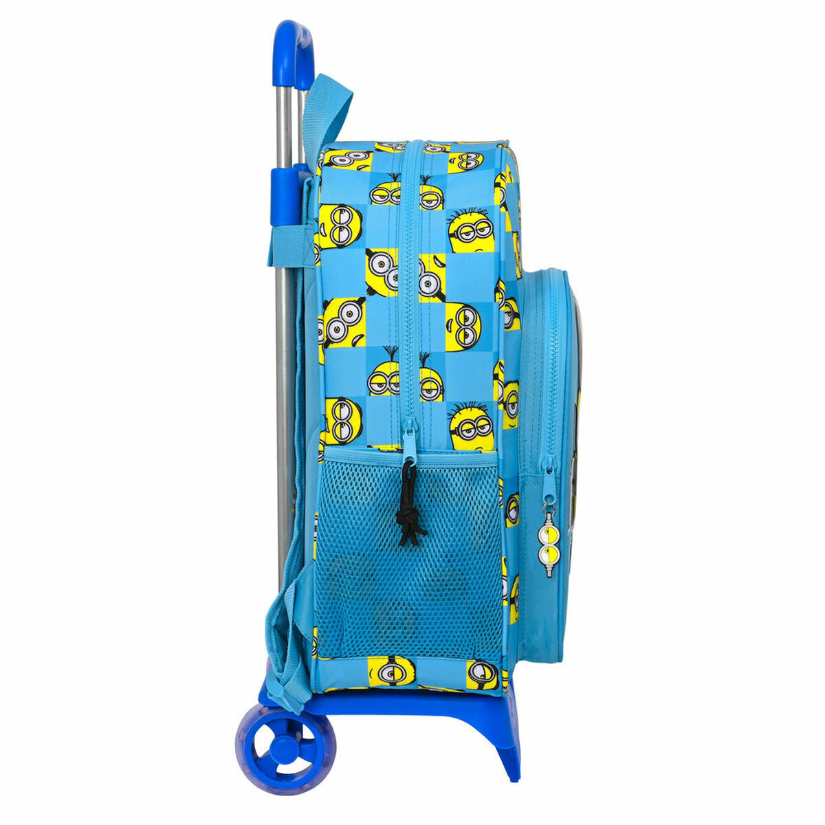 Skoleryggsekk med Hjul Minions Minionstatic Blå (33 x 42 x 14 cm)