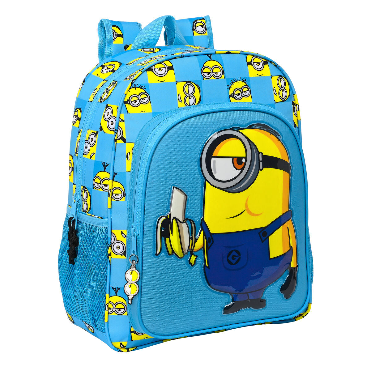 Skolebag Minions Minionstatic Blå (32 x 38 x 12 cm)