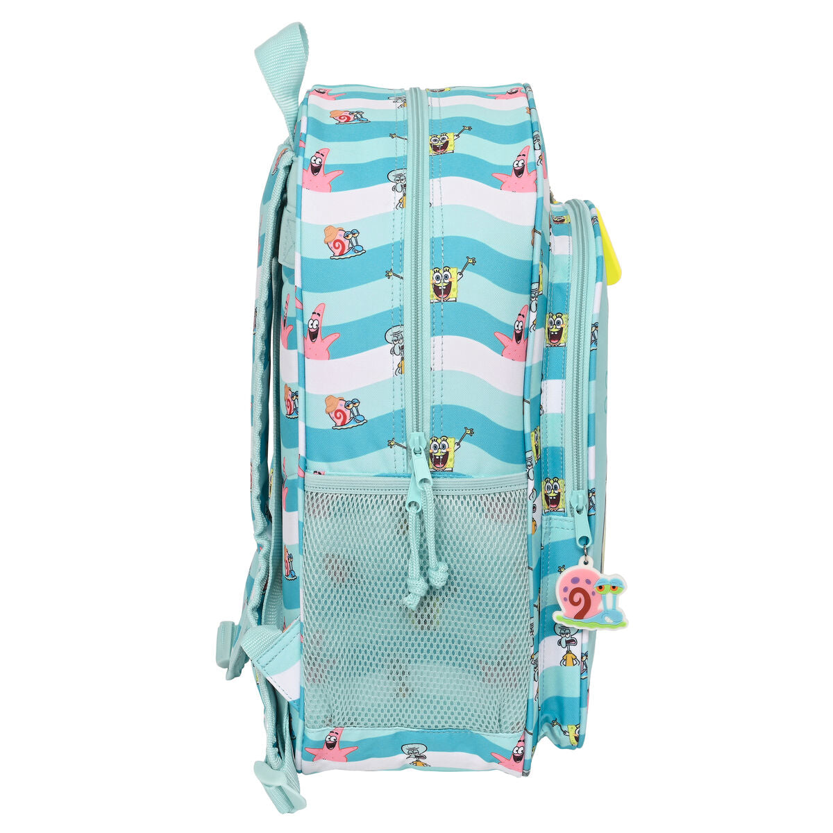 Skolebag Spongebob Stay positive Blå Hvit (33 x 42 x 14 cm)