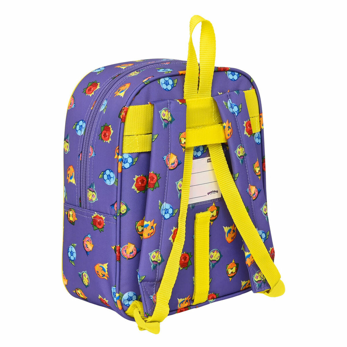 Skolebag SuperThings Guardians of Kazoom Lilla Gul (22 x 27 x 10 cm)