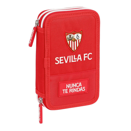 Dobbelt pennal Sevilla Fútbol Club Rød (28 pcs)