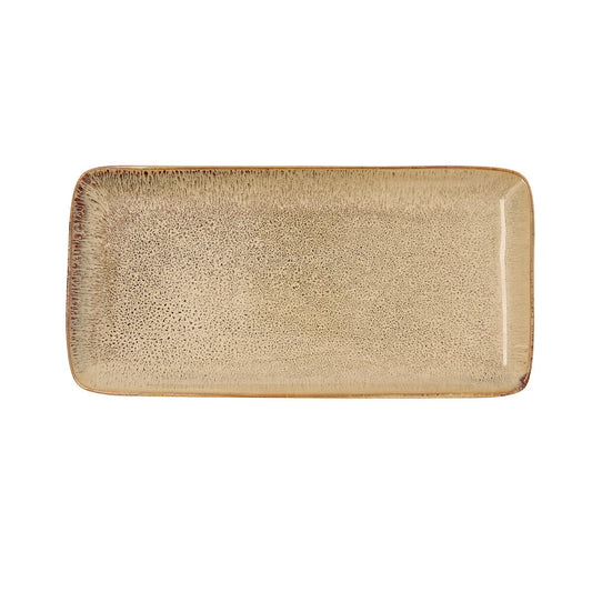Serveringsfat Bidasoa Ikonic Keramikk Brun (28 x 14 cm) (Pack 4x)