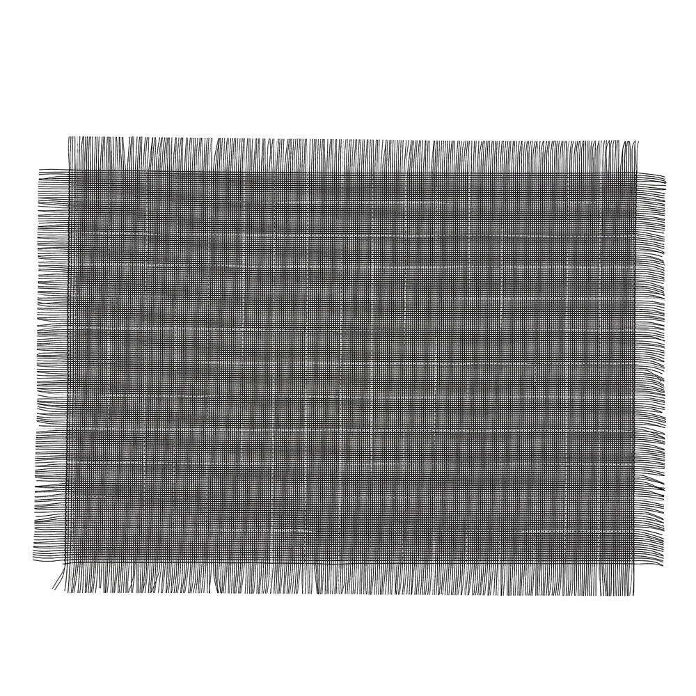 Bordmatte Bidasoa Ikonic Svart PVC (47,5 x 29,5 cm) (Pack 12x)