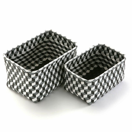 Et sett av stabelbare bokser for organisering Versa polypropylen 2 Deler Fusion (23 x 20 x 33 cm)