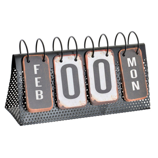 Skrivebordskalender DKD Home Decor Metall (27 x 9 x 15 cm)