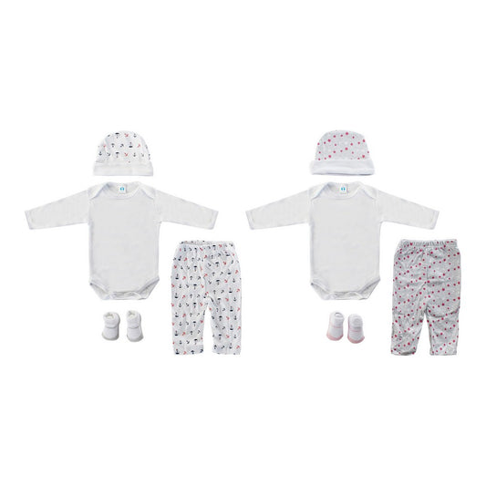 Gavesett til Babyer DKD Home Decor 0-6 måneder Bomull (2 pcs)