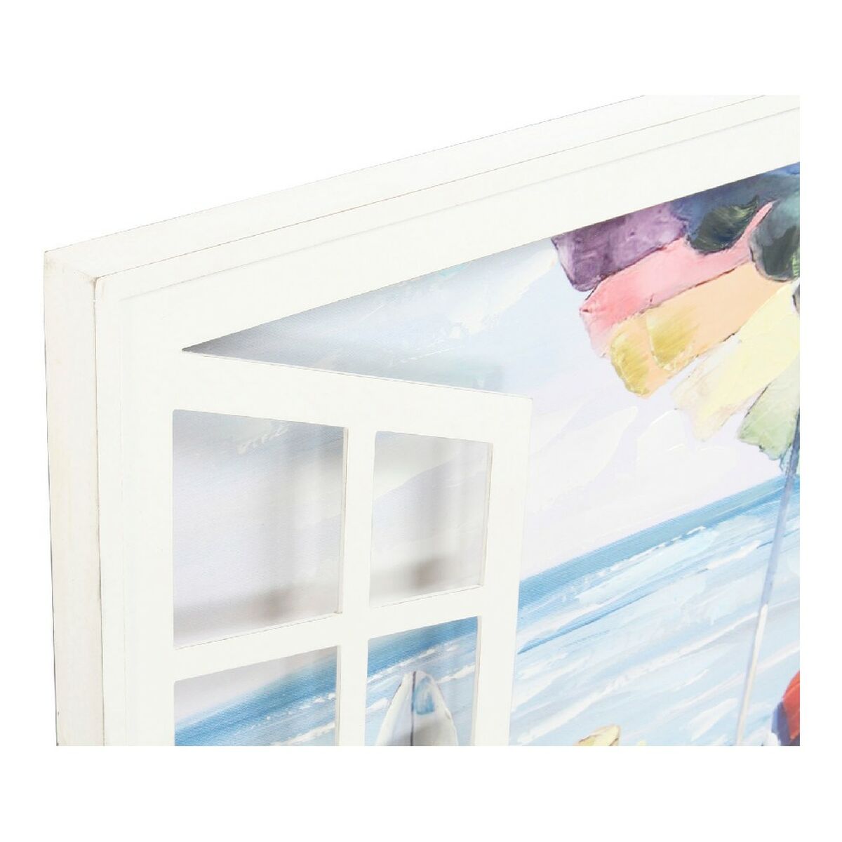 Maleri DKD Home Decor Window 120 x 4,5 x 80 cm Middelhavet (2 enheter)
