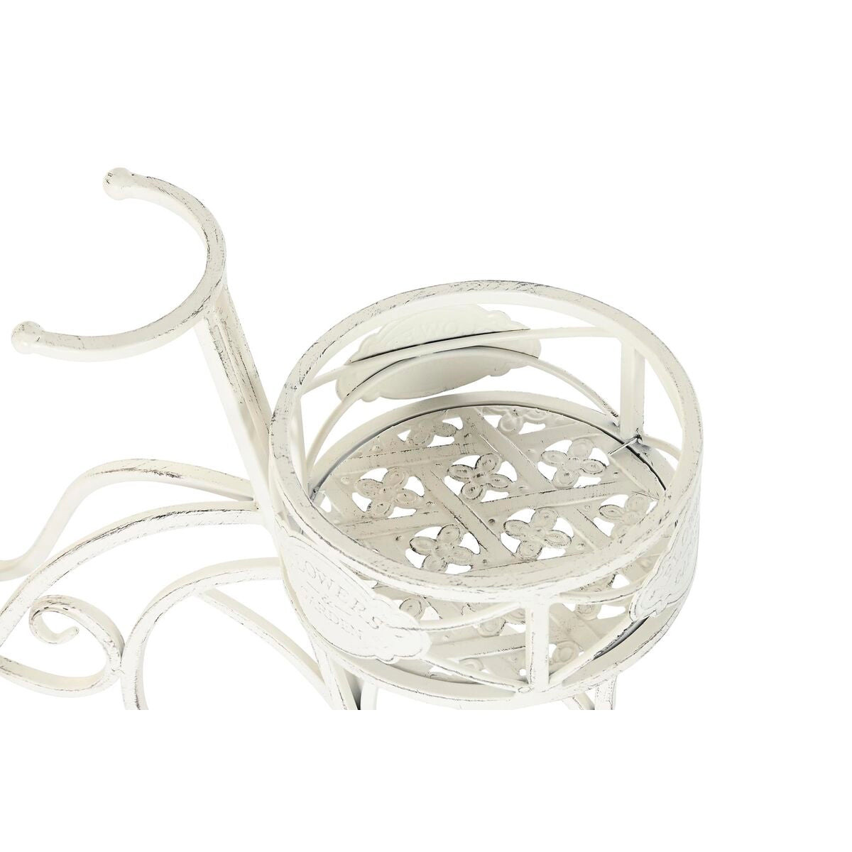 Planter DKD Home Decor Metall Hvit Hagen (58 x 28 x 42 cm)