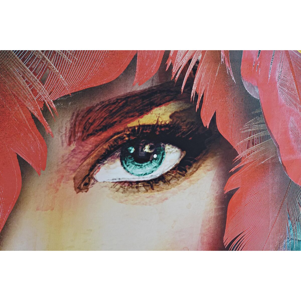 Maleri DKD Home Decor Dame 103 x 4,5 x 143 cm (2 enheter)